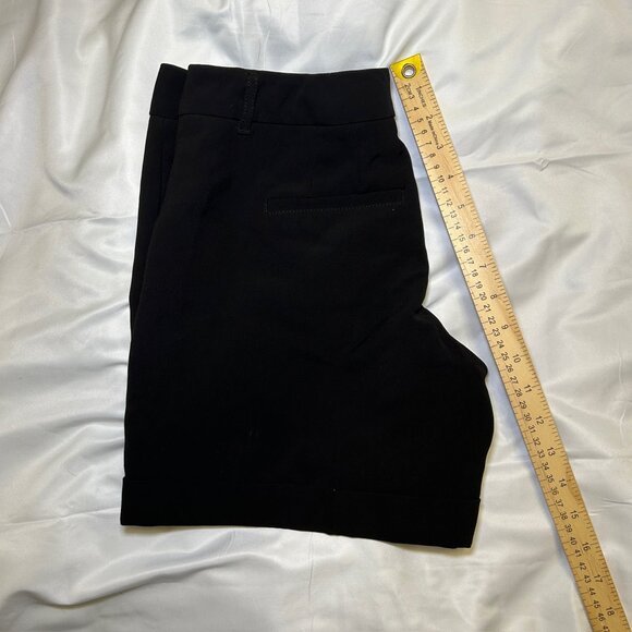White House Black Market Dress Shorts Tailored Fit Cuffed Hem Black Women’s US 0 - Picture 9 of 13